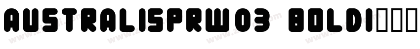 AustralisPrW03 BoldI字体转换